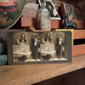 Antique stereoview card